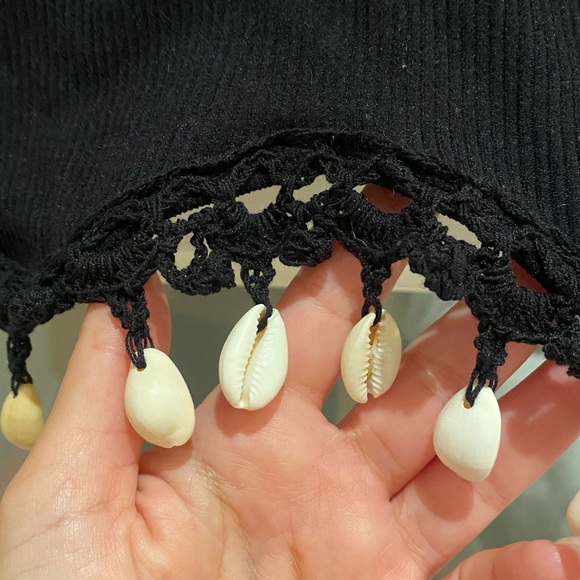 Zara shell crop top size small stretchy - Picture 3 of 3